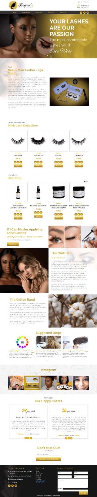 Makeup Brand Website