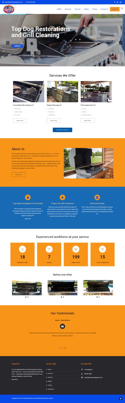 Grill Cleaning Website